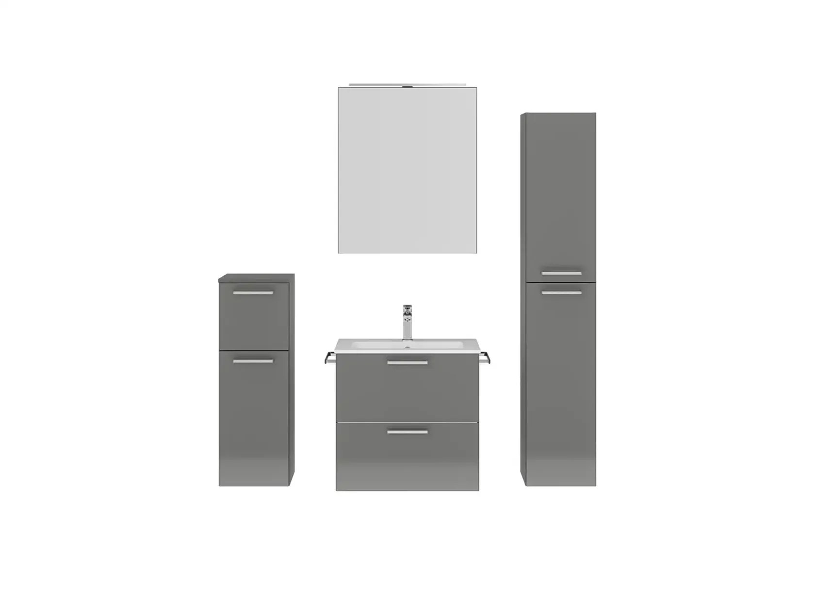 Keo Servantskap med overflatespeil og tilleggs-møbler 1