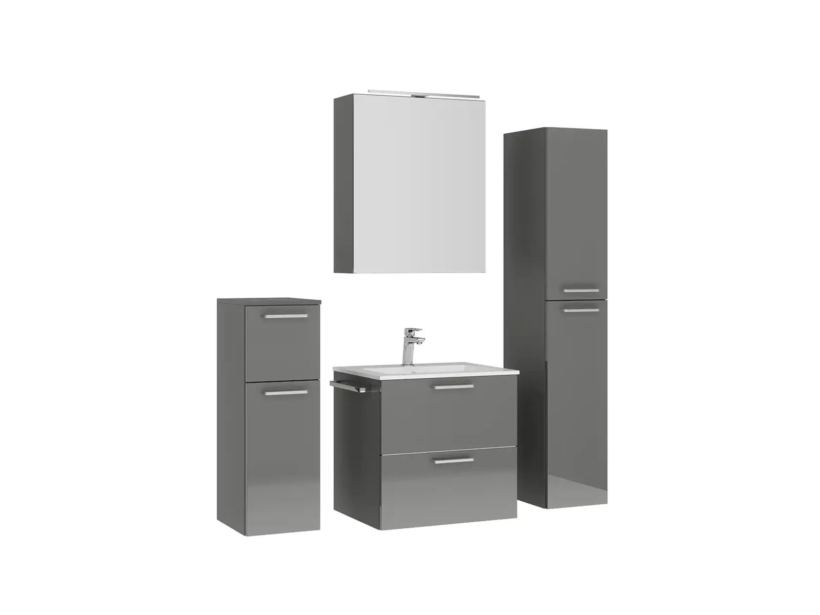 Keo Servantskap med overflatespeil og tilleggs-møbler 3