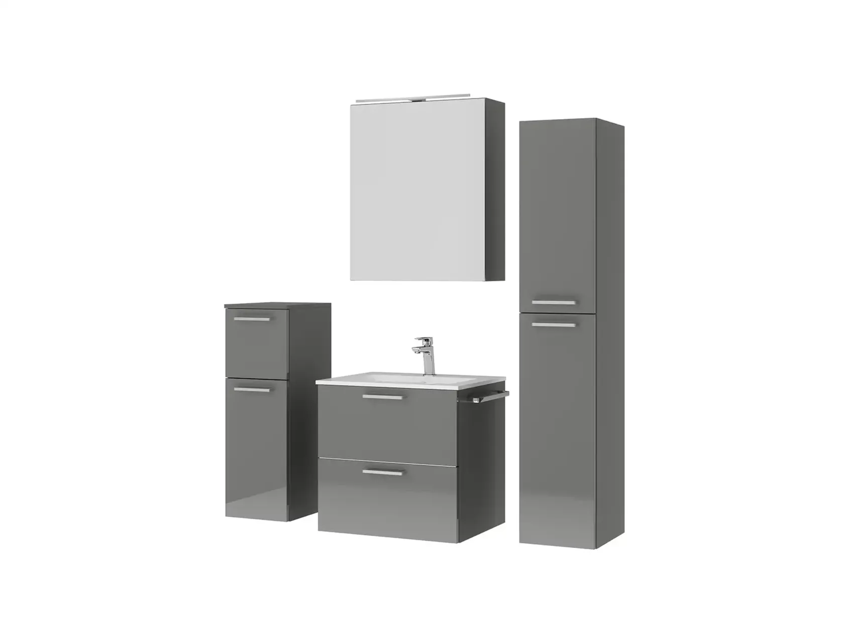 Keo Servantskap med overflatespeil og tilleggs-møbler 5