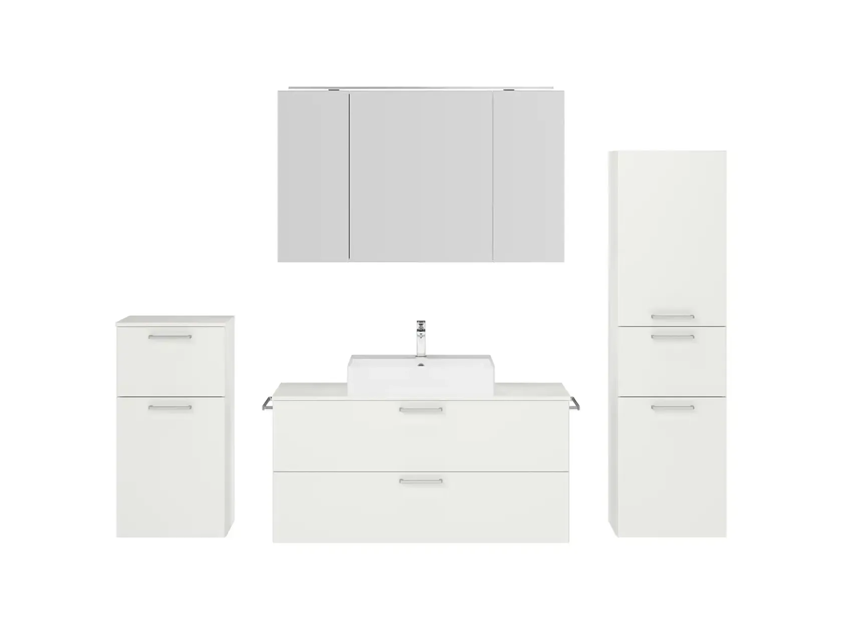 Keo Servantskap med overflatespeil og tilleggs-møbler 1