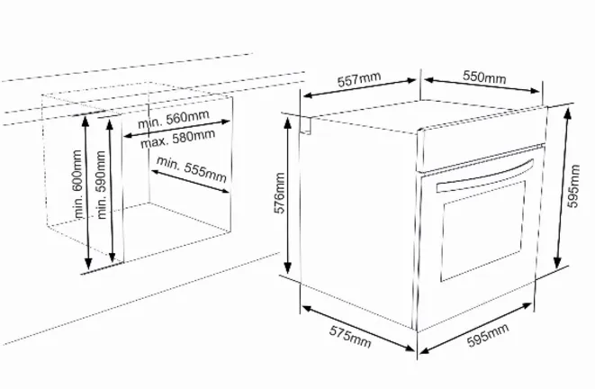 Keo LAURUS innebygd komfyr LEH5 LEH5 1
