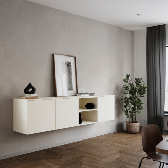 Modernes Wohnzimmer-Set mit Regal